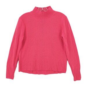 J CREW Pink 100% Cashmere Everyday Mockneck Sweater Women's XS